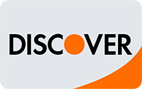 Discover logo with black letters and an orange circle on a light background.