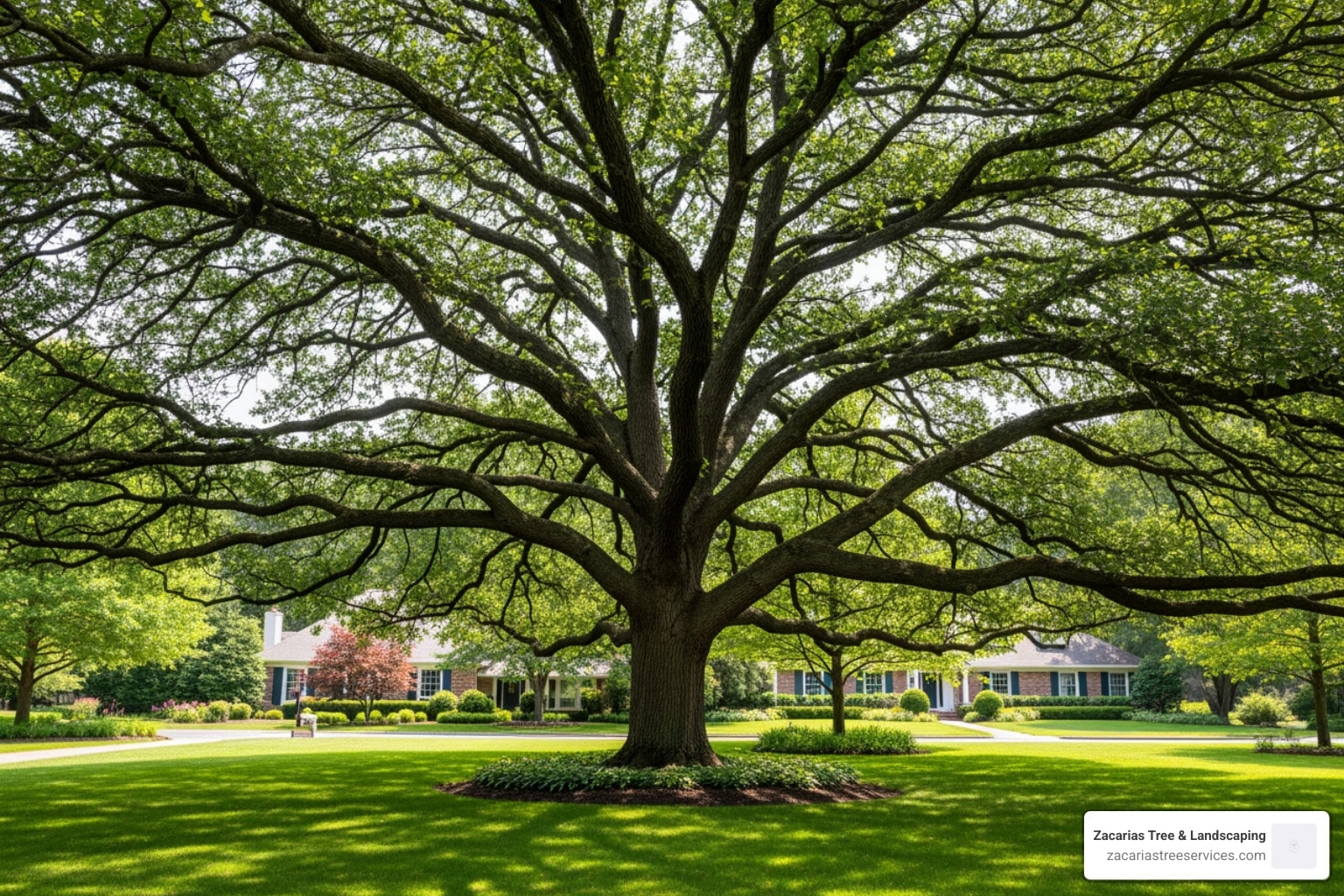 average cost to trim a large oak tree