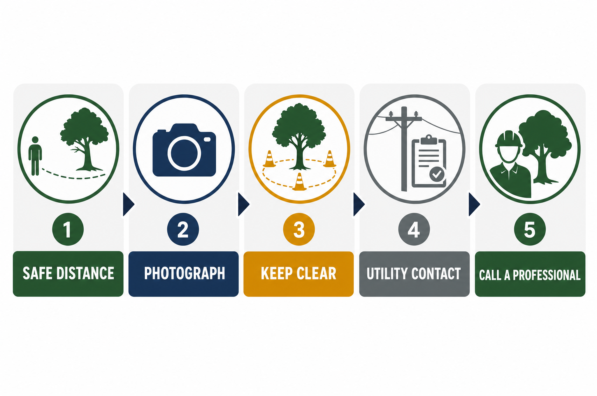 Emergency tree service call preparation checklist